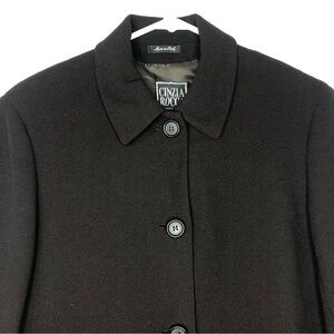 VintageCinzia Rocca Brown medium weight  collared lined wool Coat/Jacket  size 8